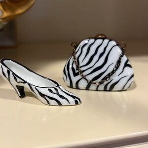 Limoges zebra handbag and shoe